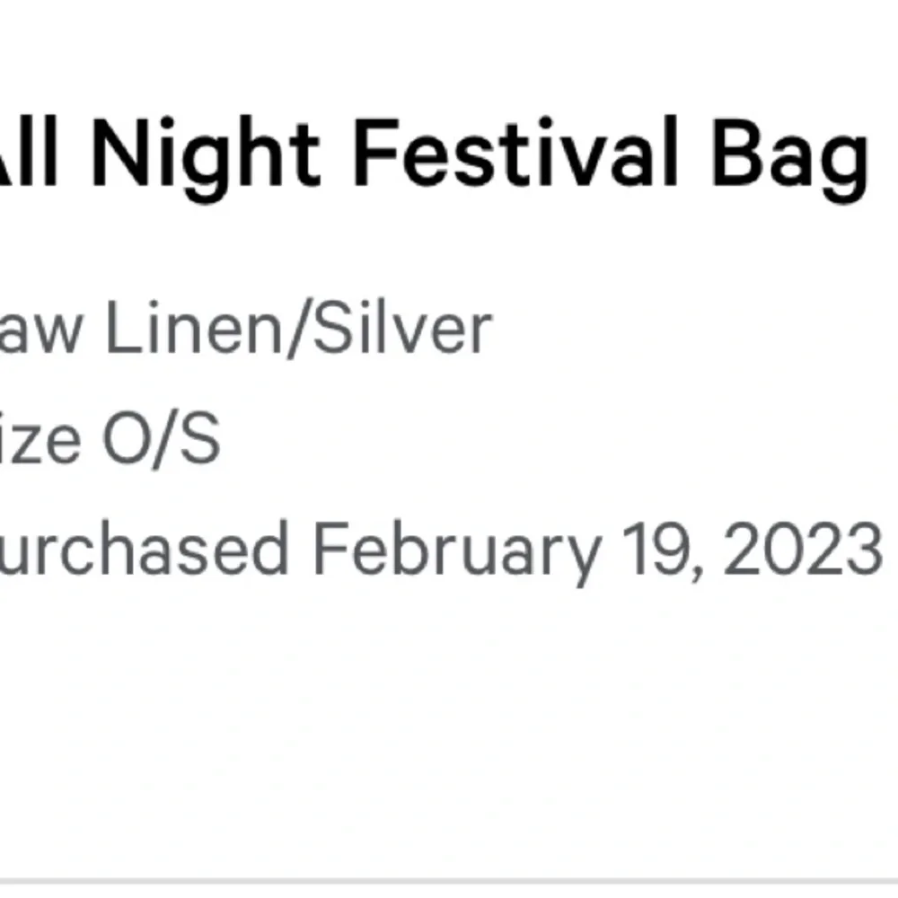 Lululemon All Night Festival Bag
Micro 2L Raw Linen/Silver - Picture 5 of 5